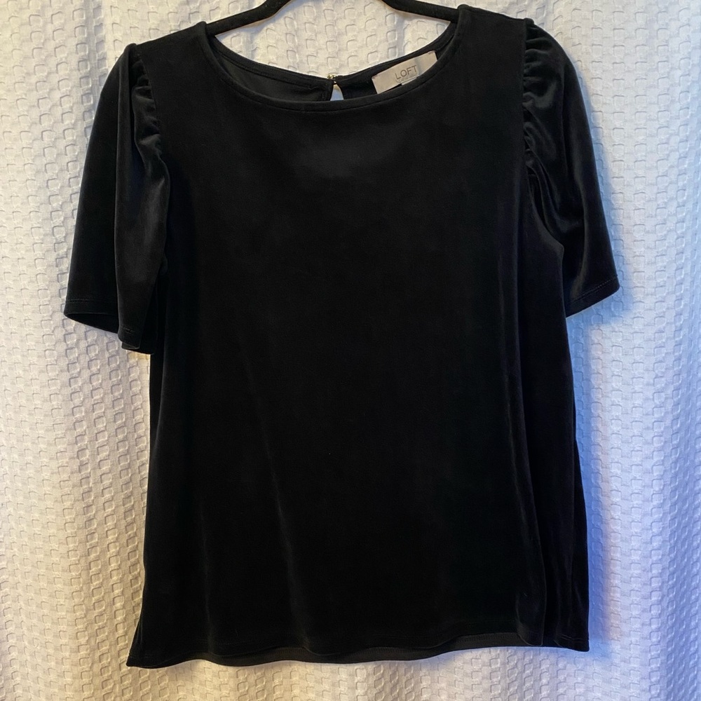 Black velvet top
